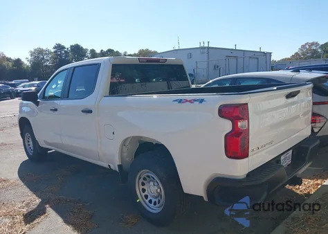 2026 Chevrolet Silverado 1500 4Wd Short Bed Wt/4Wd Standard Bed Wt z USA, uszkodzony, nr VIN 1GCPKAEK4TZ198154